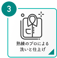 ③熟練のプロによる洗いと仕上げ