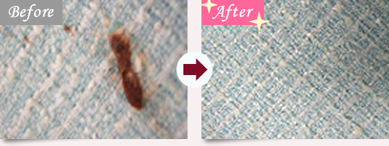 チョコレートのシミ