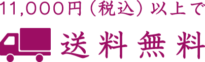 11,000円（税込）以上で送料無料