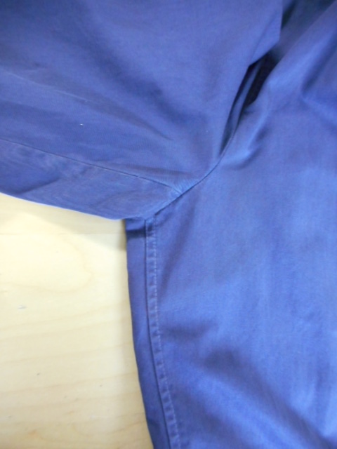 [写真]綿ジャケットの脇部分の黄ばみ AFTER